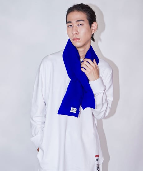 【WEB限定】#018　ダウンマフラー 　ブルー