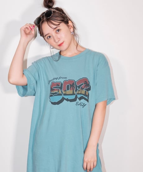 #048　502EASY Hawaiian T‐シャツ GREEN