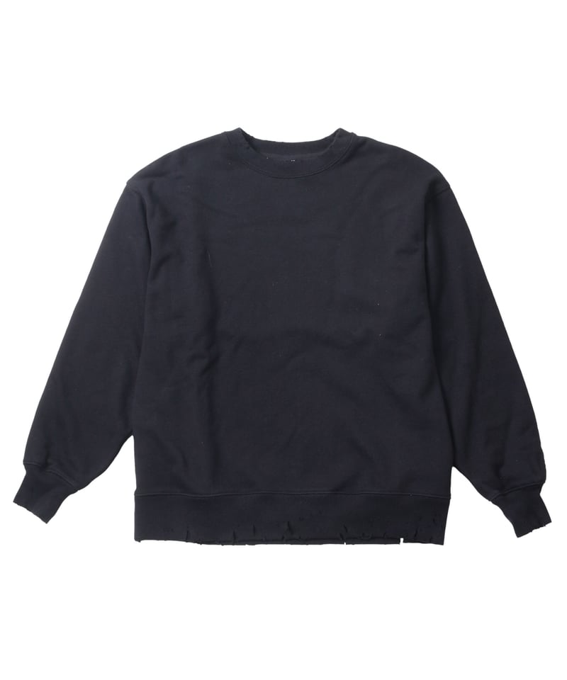 023 ダメージスウェット BLACK | 502EASY