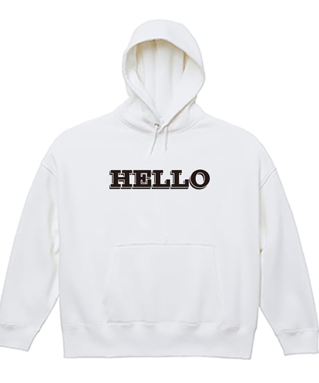#169　502EASY HELLOプリントフーディトップス