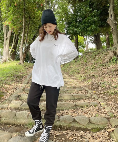 #062 　彩空バックプリントロングTシャツ　WHITE