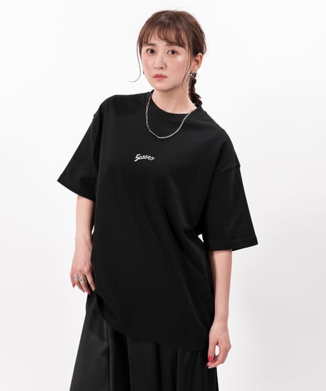 #138　 ﾏｸﾞﾅﾑｳｴｲﾄBIGｼﾙｴｯﾄ刺繍T-ｼｬﾂ