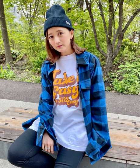 #043　70's Take it Easy  T‐シャツ  WHITE