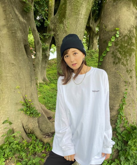 #062 　彩空バックプリントロングTシャツ　WHITE