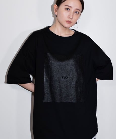 #049　The Rubber print T‐シャツ BLACK