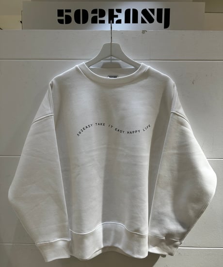 #189　502ESAY WAVEロゴプリントスウエット