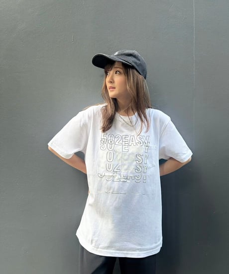 #107　502EASY コンビロゴポケットTシャツ