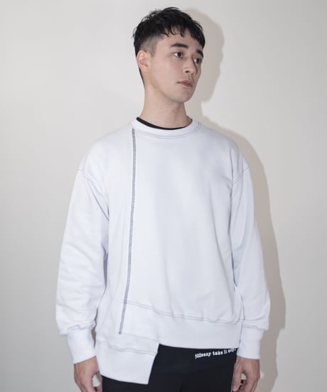 #031　アシメスウエット　WHITE