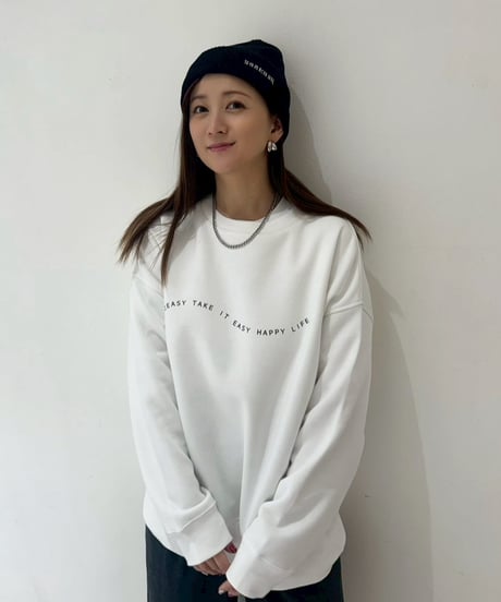 #189　502ESAY WAVEロゴプリントスウエット