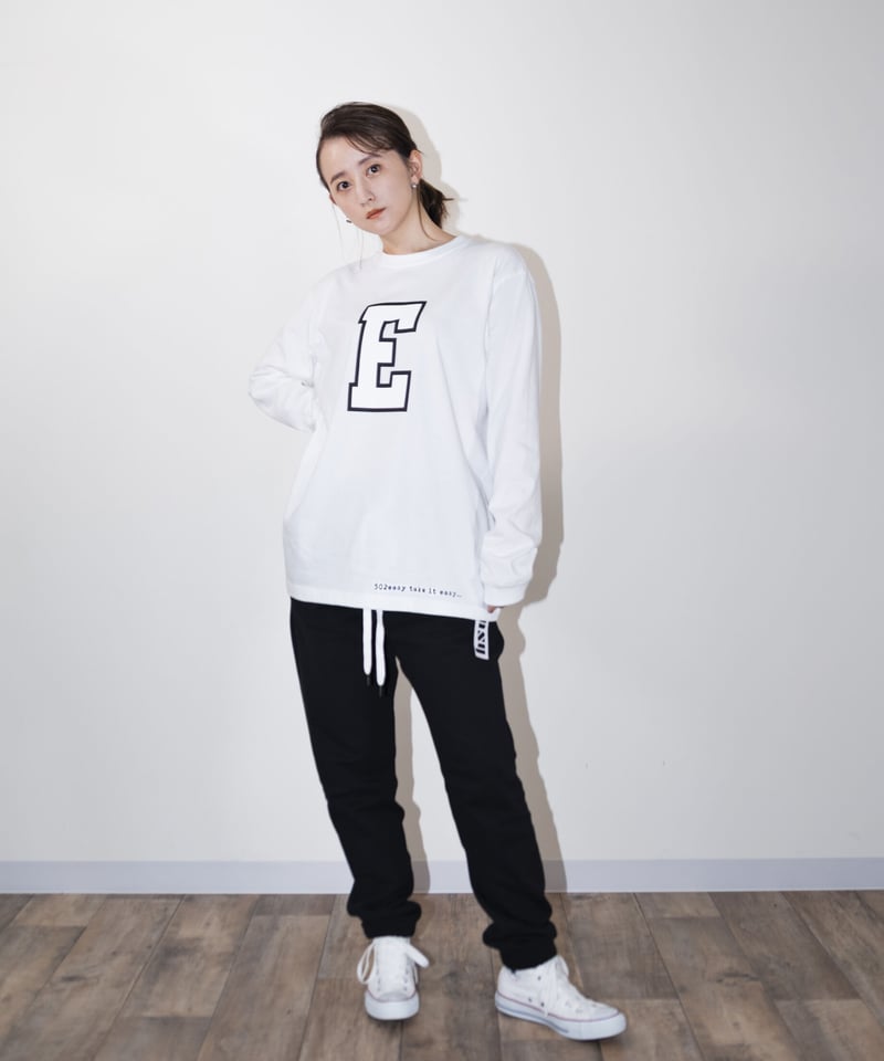 アイケーイー ロンT White 白 032 EプリントロンT WHITE | 502EASY