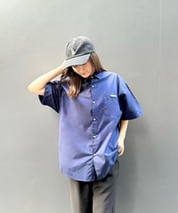 #106　502EASYルーズフィット綿ブロード半袖シャツ