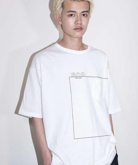 #046　The Rectangle T-シャツ WHITE