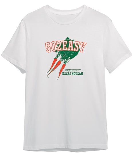#182　502EASYｘかさい農産コラボTシャツ〈キャロット〉