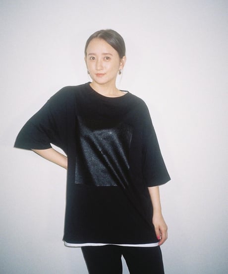 #049　The Rubber print T‐シャツ BLACK