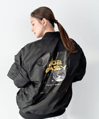 #116　502EASY SPACE DESGIN MA-1ブルゾン　ブラック