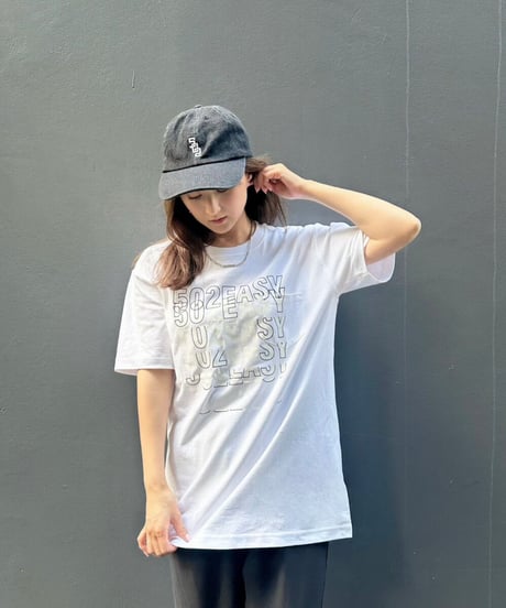 #107　502EASY コンビロゴポケットTシャツ