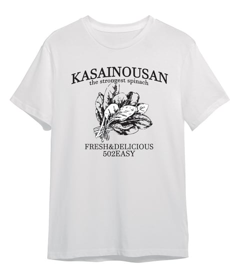 #183　502EASYｘかさい農産コラボTシャツ〈ほうれん草〉