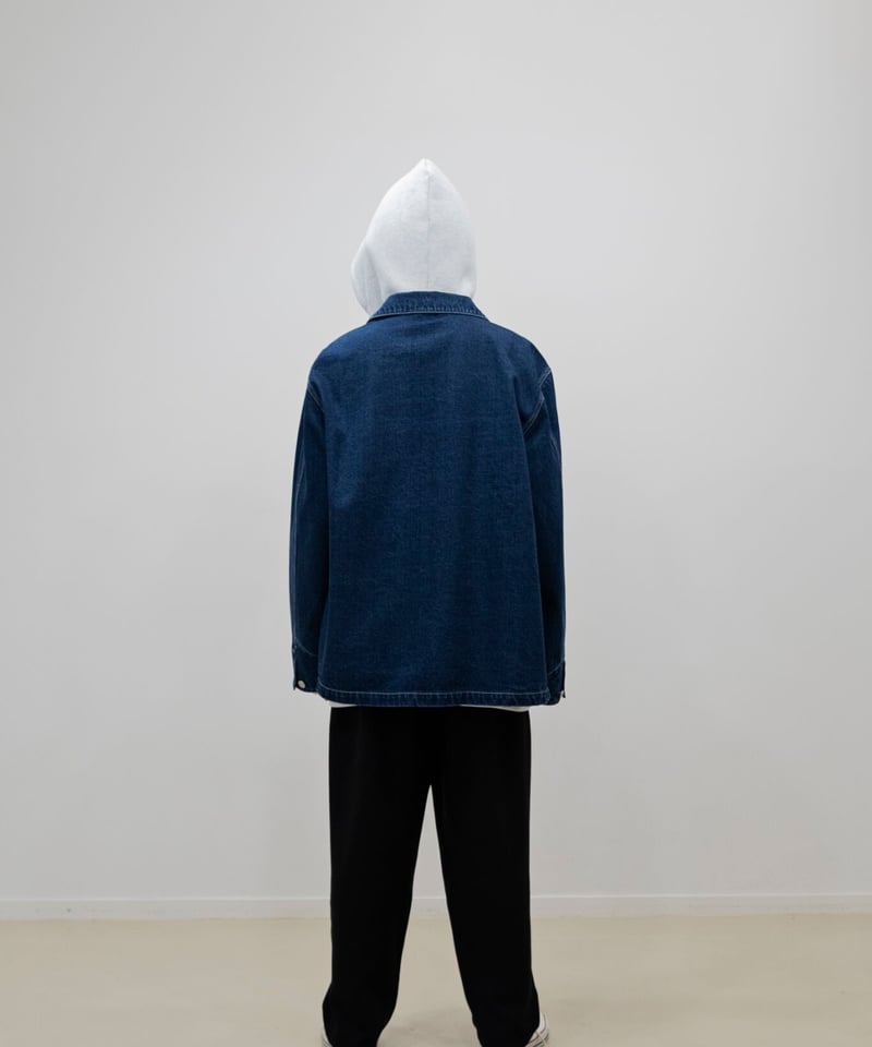 069 デニム ルーズフィット カバーオール ジャケット | 502EASY