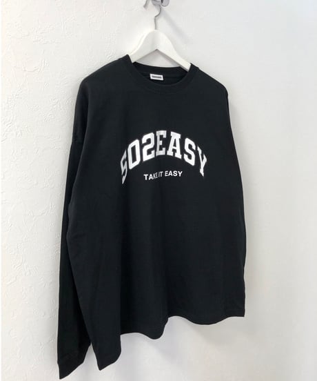 #085　502EASY カレッジロゴBigサイズロンT