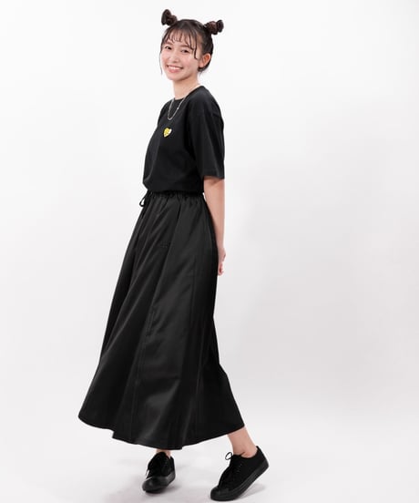 ［志田音々さんコラボアイテム］#104　502EASY X N ハート刺繍Tシャツ BLACK