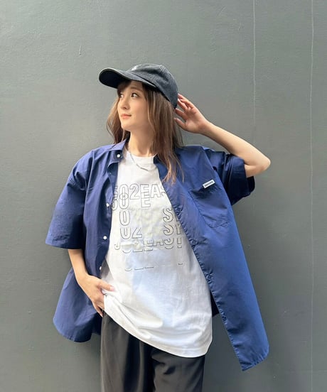 #107　502EASY コンビロゴポケットTシャツ