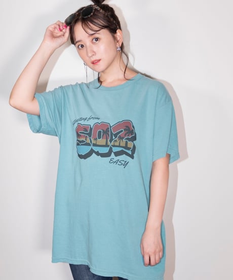 #048　502EASY Hawaiian T‐シャツ GREEN