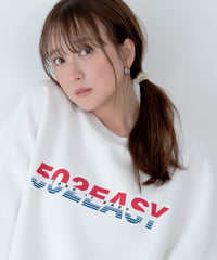 #118　502EASYツートーンロゴスエット