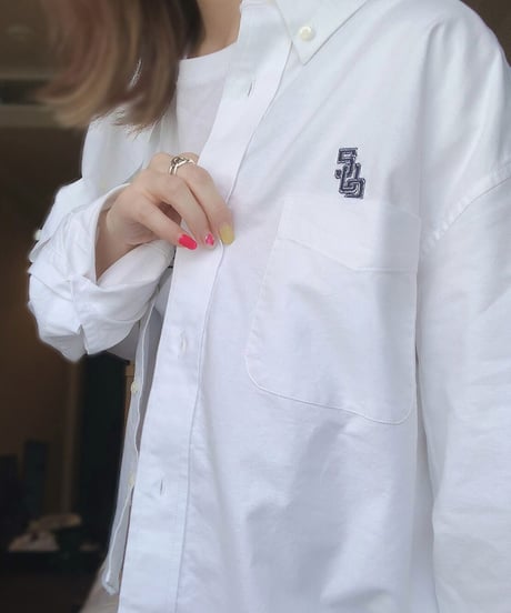 #061 　  502オックスフォード ボタンダウン シャツ　 WHITE