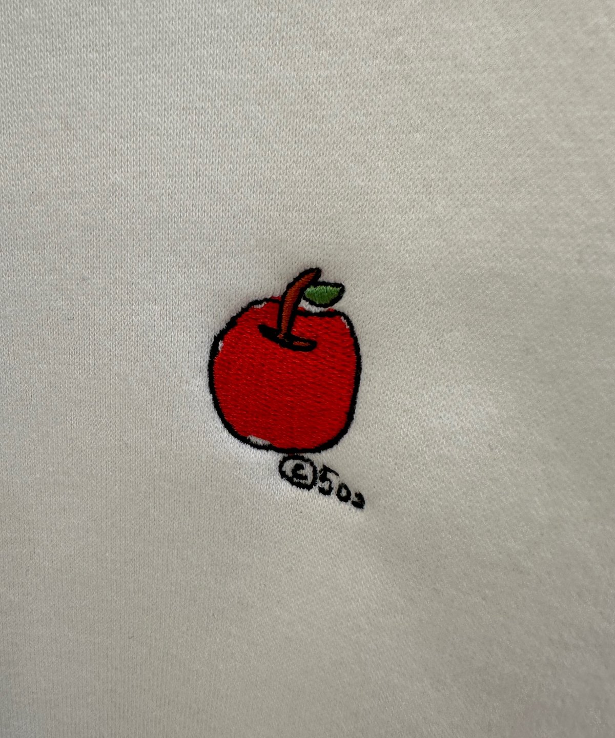 激レア ヴィンテージ　Apple 刺繍　スウェットシャツ　XL 古着 90s USA製 adidas BIG トレフォイル 刺しゅう ラグラン