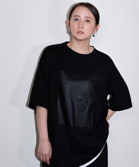 #049　The Rubber print T‐シャツ BLACK