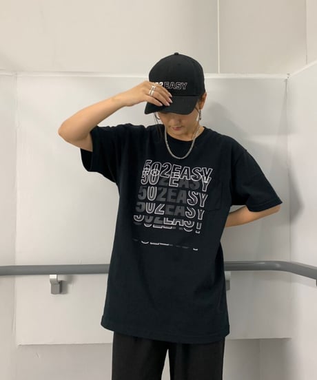#107　502EASY コンビロゴポケットTシャツ