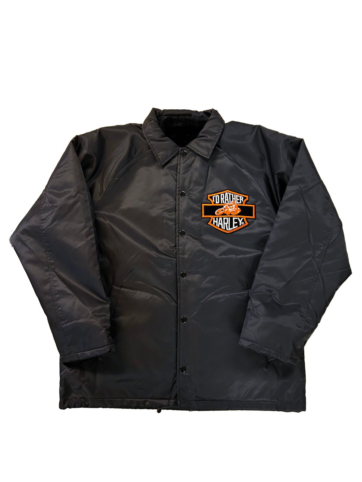 I'D RATHER HARLEY ×MAC TOOLS ビンテージパッチ ボア付き I'D RATHER HARLEY ×MAC TOOLS ビンテージパッチ ボア付き