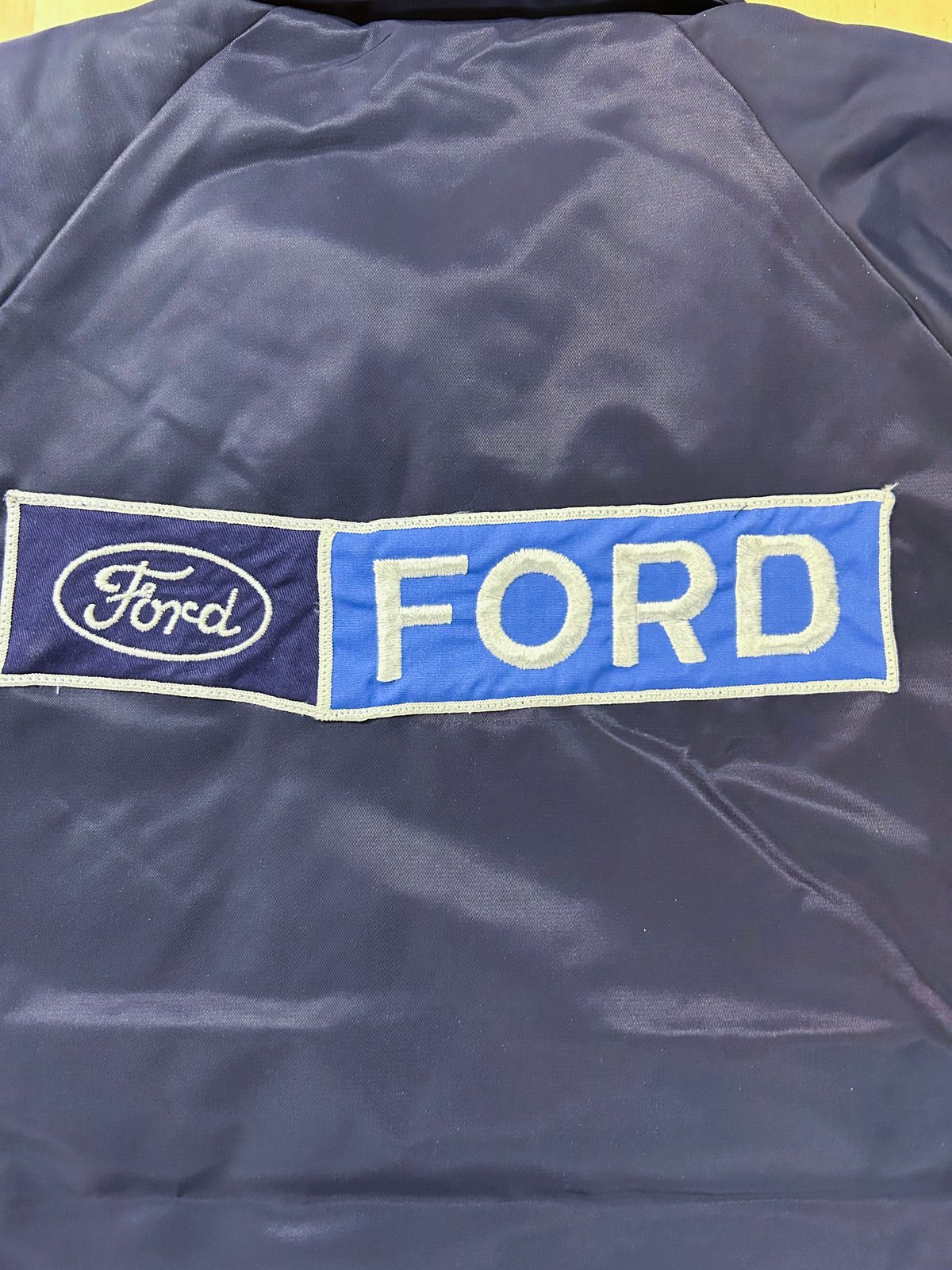 FORD ビンテージパッチ ボア付き コーチジャケット NAVY (M FORD ビンテージパッチ ボア付き コーチジャケット NAVY (M