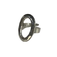 70s bent larsen single oval ring