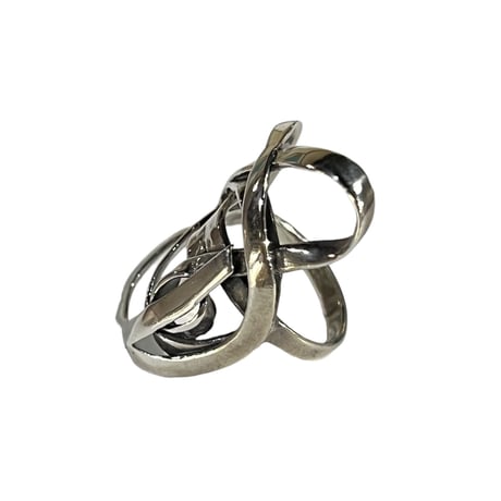 60s  statement knot ring