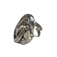 70s bent larsen triple oval ring