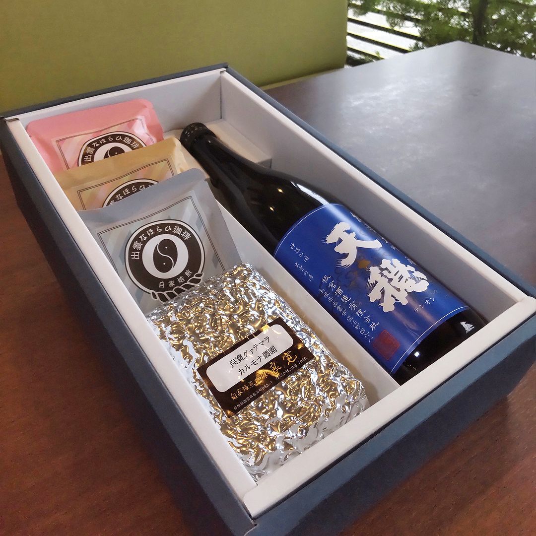 出雲の日本酒＆コーヒーギフトセット | 【珈琲とお酒の店】出雲なほら