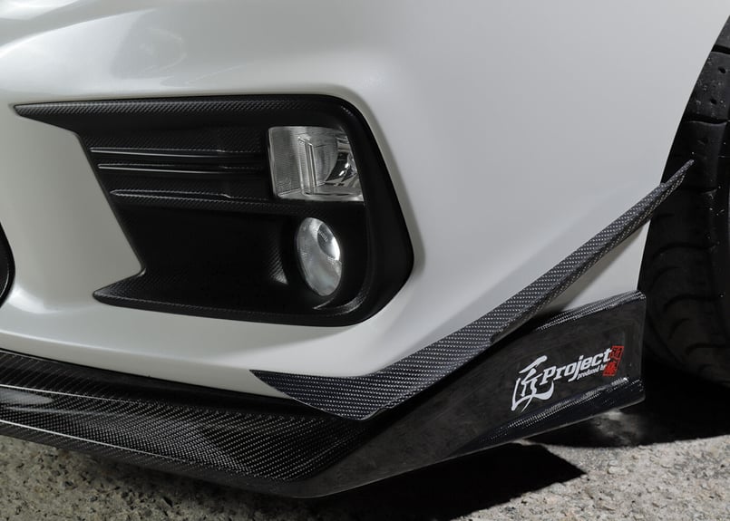 近藤エンジニアリング カーボンカナード雅MIYABI下段　WRX後期バンパー用 匠projectカーボンカナードWRXSTI/S4後期用【雅MIYABI】下段 (表