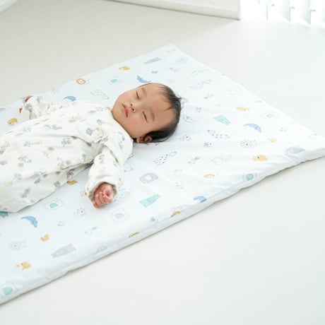 お昼寝敷布団 70×120cm 厚み約3cm ピーチスキン生地 北欧アニマル 3175-SK