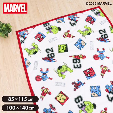 マーベル アベンジャーズ 毛布 (100×140cm/85×115cm)  ベビー/キッズ ニューマイヤー MARVEL スパイダーマン アイアンマン aw-moufu-ptn-mcu