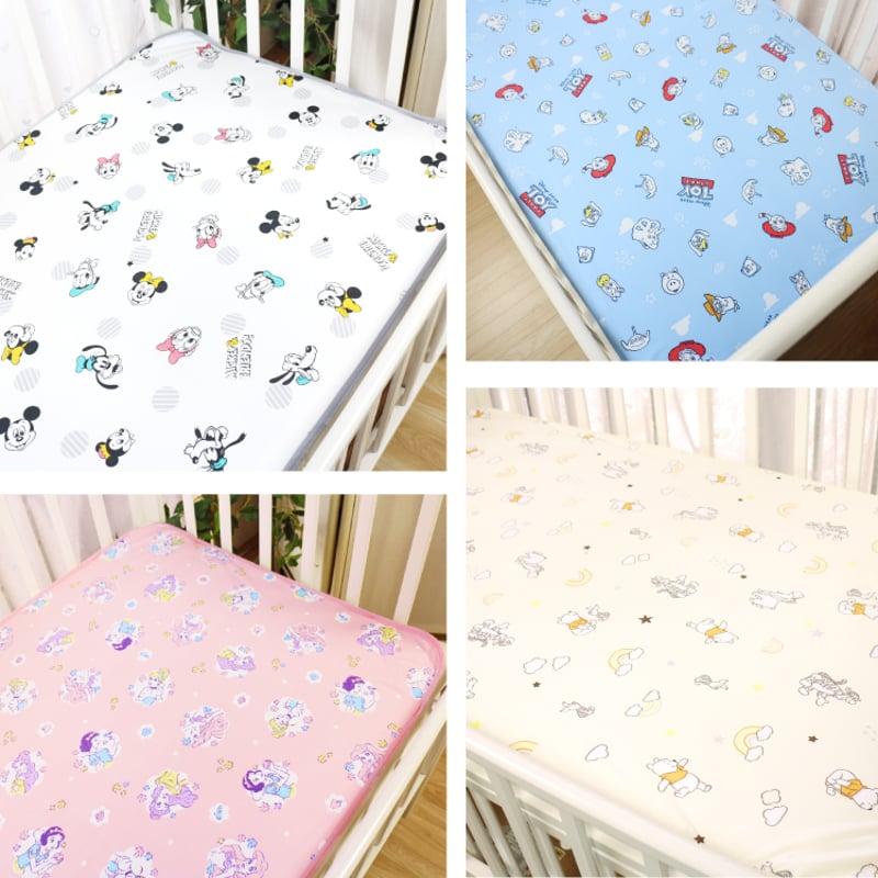 ミニサイズ 冷感防水シーツ (60×90cm) ディズニー プー ミッキー トイ