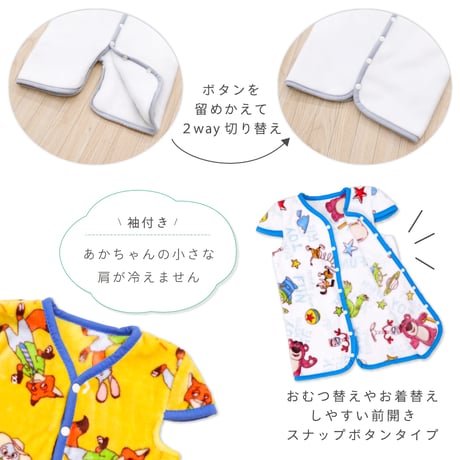 ディズニー スリーパー (50×70cm/37×56cm) ベビー/キッズ ニューマイヤー Disney ミッキー ミニー ドナルド プー プリンセス アナ ダンボ ベイマックス aw-sle-ptn