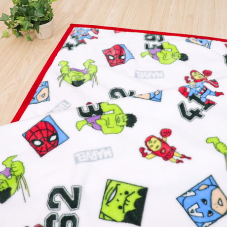 マーベル アベンジャーズ 毛布 (100×140cm/85×115cm)  ベビー/キッズ ニューマイヤー MARVEL スパイダーマン アイアンマン aw-moufu-ptn-mcu
