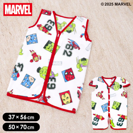 マーベル アベンジャーズ スリーパー (50×70cm/37×56cm) ベビー/キッズ ニューマイヤー MARVEL スパイダーマン アイアンマン aw-sle-ptn-mcu