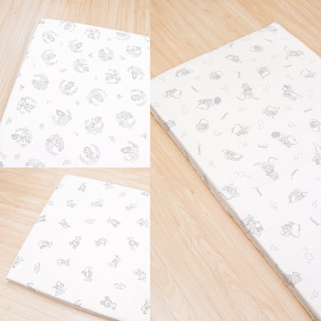 フィッティングシーツ (70×120cm) オーガニックコットン ダブルガーゼ ディズニー プー ミッキー ミニー プリンセス ダンボ 日本製生地 NZ112x-H