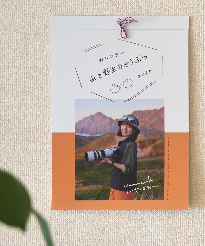 3冊】+直筆サイン入りポストカード 壁掛けカレンダー2026「山と野生の