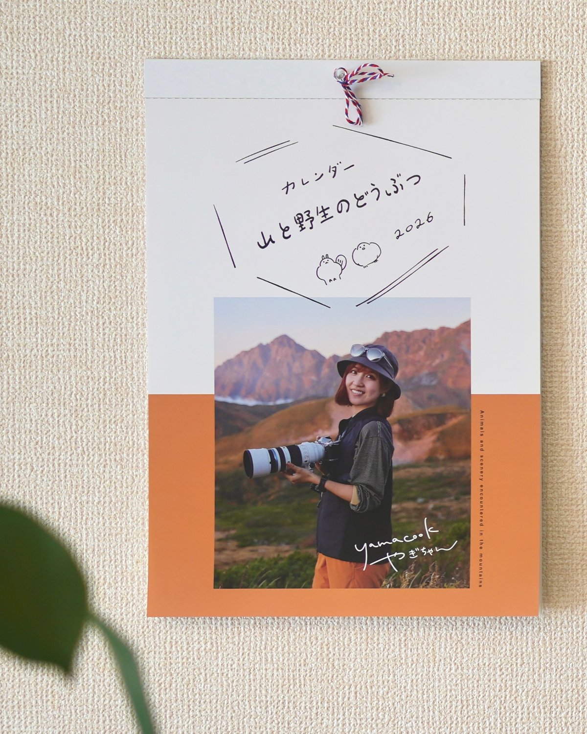 3冊】+直筆サイン入りポストカード 壁掛けカレンダー2026「山と野生の