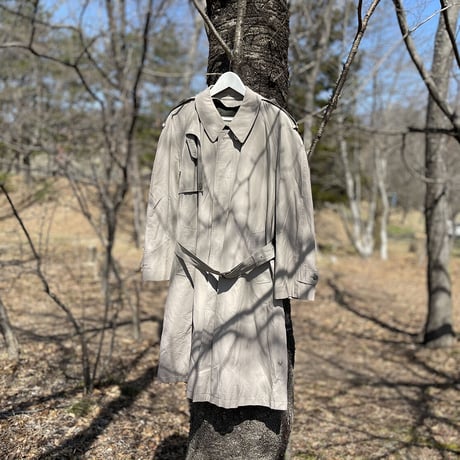 spring coat”single trench light khaki"