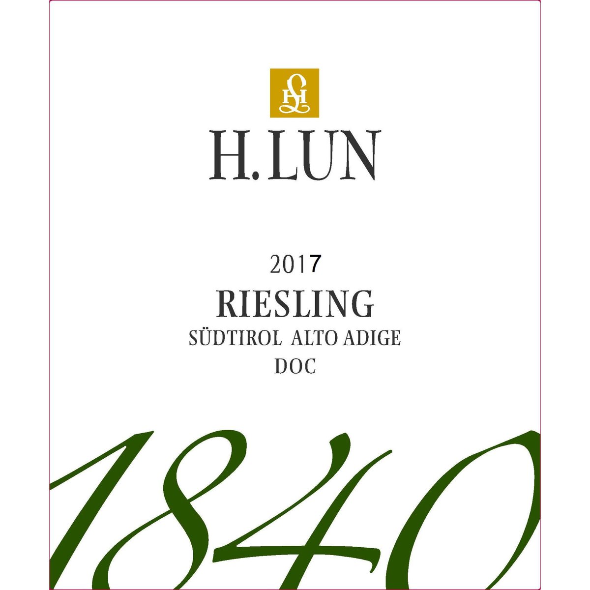H.LUN リースリング D.O.C. 2023 | Vino di Seitaro Arai