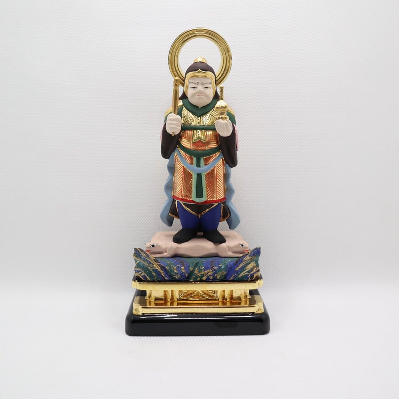 上中七 毘沙門天（彩色） | 沼野佛具 ONLINE STORE